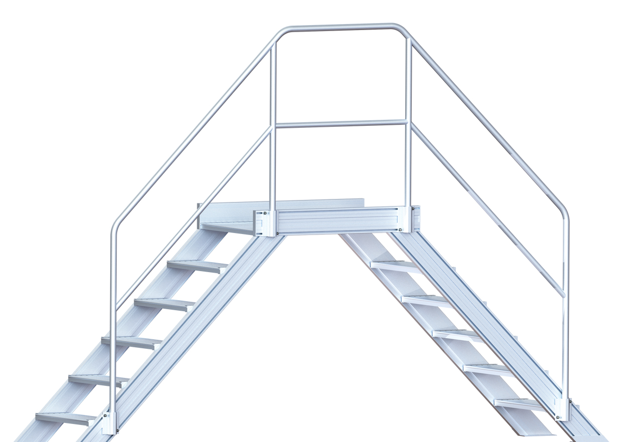 Maschinenüberstieg, Alutreppe